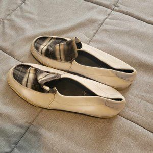 DC White / Plaid Slip on Shoes